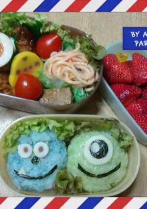 マイク＆サリーキャラ弁-レシピのメイン写真