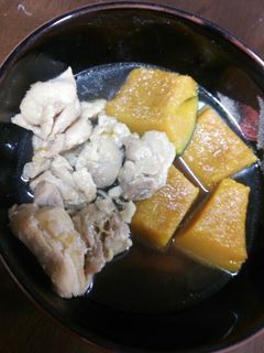 かぼちゃと鶏肉の煮物-レシピのメイン写真