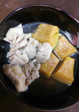 かぼちゃと鶏肉の煮物-レシピのメイン写真