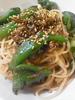万願寺唐辛子&ちりめんじゃこの簡単パスタ-レシピのメイン写真