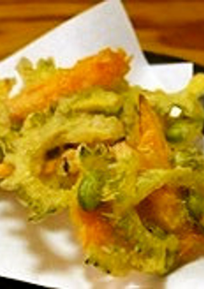 ゴーヤと枝豆のかき揚げ-レシピのメイン写真