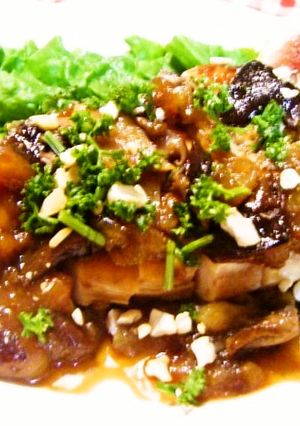 鶏の照り焼きいちじくナッツソース-レシピのメイン写真