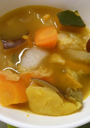 かぼちゃ 薩摩芋 白菜の 中華風 煮物！-レシピのメイン写真