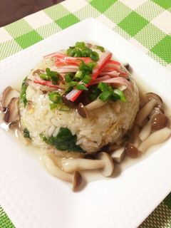 海鮮和風チャーハンきのこあんかけ-レシピのメイン写真