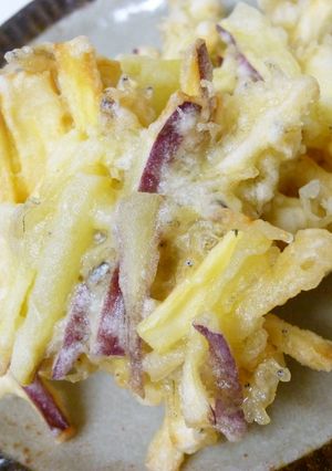 さつまいもとちりめんのかき揚げ-レシピのメイン写真