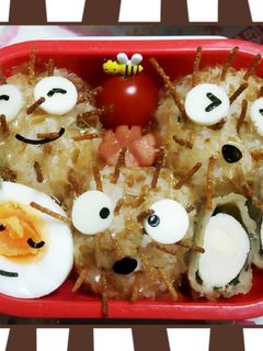 キャラ弁 いがぐりおにぎり♪-レシピのメイン写真