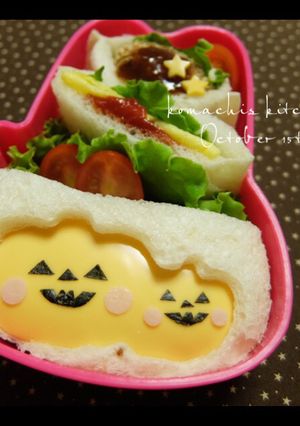 キャラ弁♡ハロウィン 簡単サンドイッチ-レシピのメイン写真