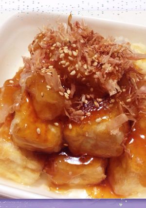コロコロ可愛い!カリカリ揚げ出し豆腐-レシピのメイン写真
