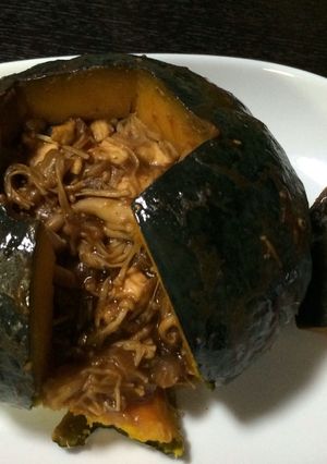 丸ごとカボチャ♡和の味秋色フィリング♡-レシピのメイン写真