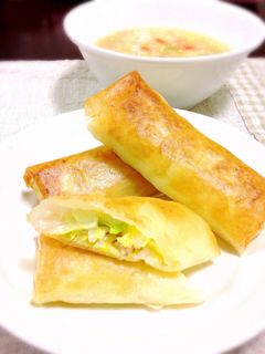 白菜とベーコンの春巻き-レシピのメイン写真