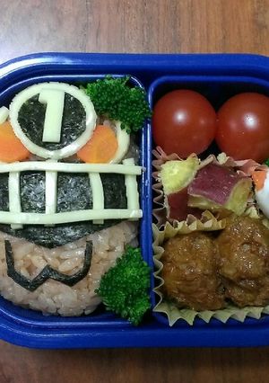 キャラ弁【トッキュー1号ニワトリうずら】-レシピのメイン写真