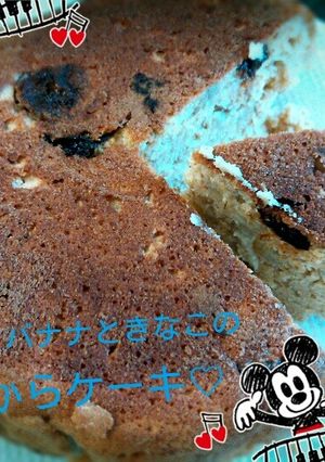 ﾌﾟﾙｰﾝとバナナときなこのおからケーキ-レシピのメイン写真