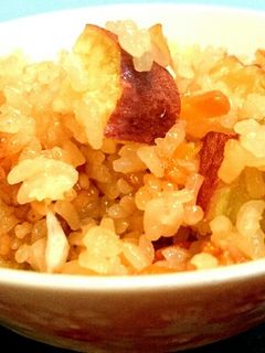 食欲の秋に簡単ほっくりさつまいものおこわ-レシピのメイン写真