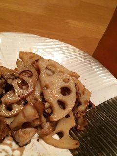 蓮根と豚の塩麹ガーリック炒め-レシピのメイン写真