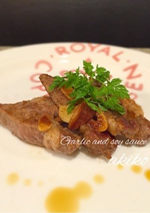 豚肩ロースのガーリック醤油-レシピのメイン写真