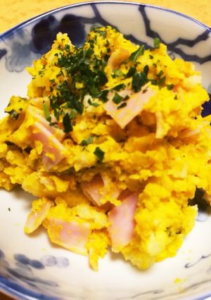 時短！ カボチャのハーフ＆ハーフサラダ-レシピのメイン写真