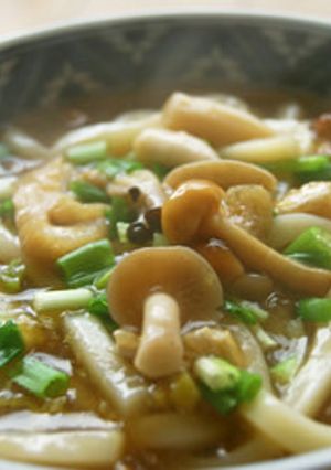 　ランチに　きのこ生姜うどん　-レシピのメイン写真
