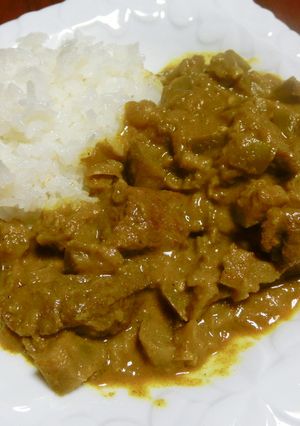 青ナスだらけのビーフカレー-レシピのメイン写真