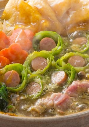 ふく囲鍋レシピ「春野菜和風カレー風味鍋」-レシピのメイン写真