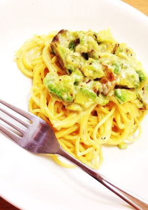 固いアボカドでOK！クリームパスタ☆-レシピのメイン写真