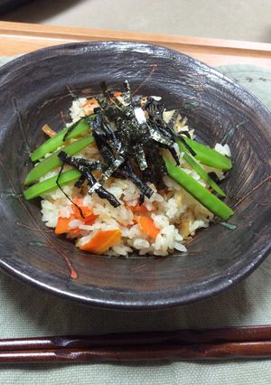 人参と帆立のさっぱりご飯-レシピのメイン写真