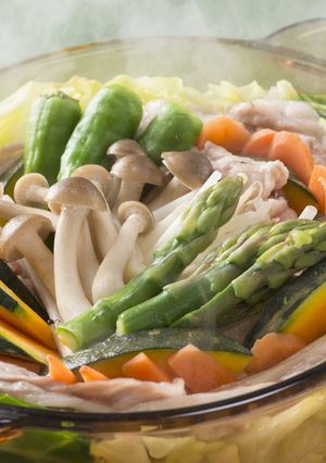ふく囲鍋「夏野菜のもりもりスチーム鍋」-レシピのメイン写真