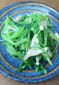 【食改】壬生菜とえのきのポン酢和え-レシピのメイン写真