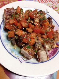 #鶏から揚げトマトソース#-レシピのメイン写真
