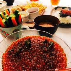 รูปของ 北海道の秋の味覚☆絶品いくらの醤油漬け
