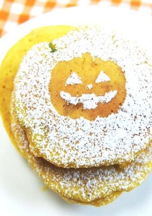 ハロウィンにぜひ★パンプキンパンケーキ-レシピのメイン写真