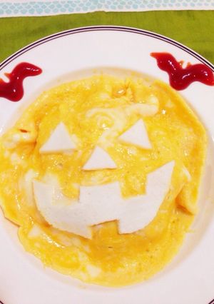 ハロウィンのオムライス-レシピのメイン写真