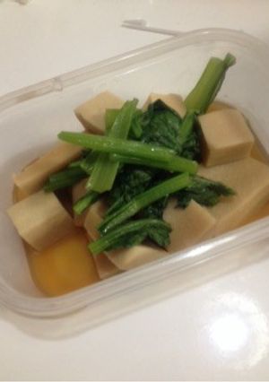 タッパー&レンジで高野豆腐の含め煮-レシピのメイン写真