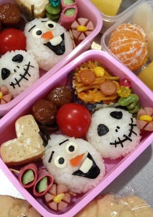 ハロウィン オラフ ジャック キャラ弁-レシピのメイン写真