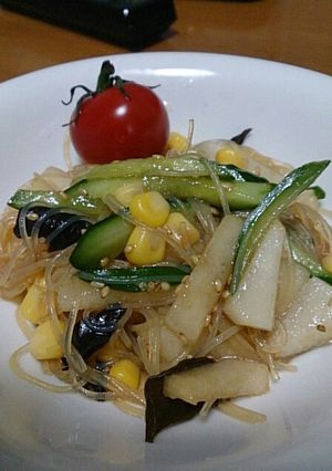 梨ときくらげ＆春雨の中華サラダ-レシピのメイン写真