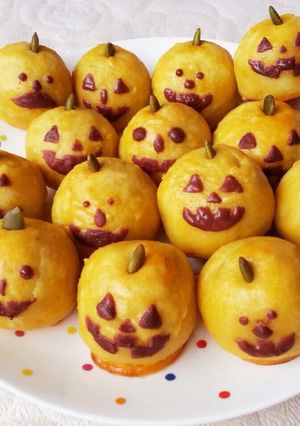 ハロウィン☆おばけスイートポテト-レシピのメイン写真