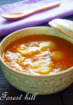 韓国風・カボチャ汁粉(白玉入り)-レシピのメイン写真