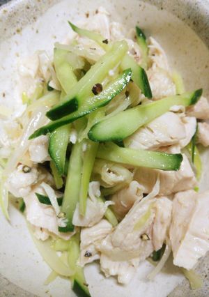 簡単☆鶏ムネ肉のさっぱり和え-レシピのメイン写真