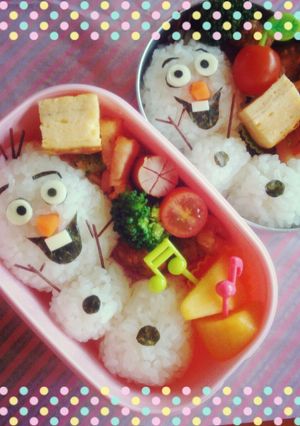 キャラ弁 オラフ♪-レシピのメイン写真