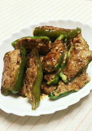 和風✿ピーマンの肉詰め-レシピのメイン写真