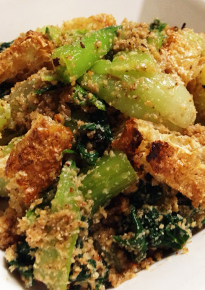青梗菜とうす揚げの胡麻和え！お弁当にも-レシピのメイン写真