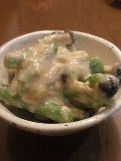 インゲンとシメジの白和え-レシピのメイン写真