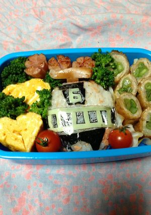 トッキュウジャー６号 キャラ弁♫-レシピのメイン写真