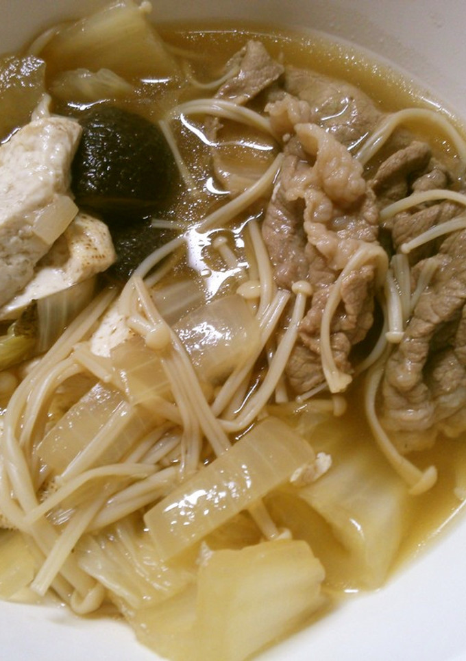 牛肉 白菜の すき焼き風 鍋♪-レシピのメイン写真