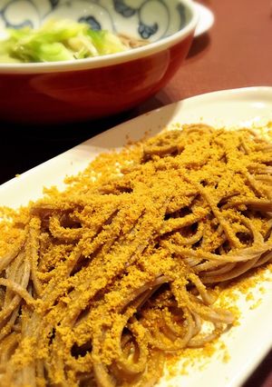 大人の贅沢高級割烹の味になるカラスミ蕎麦-レシピのメイン写真