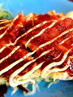 ホットプレートで山芋お好み焼き♡-レシピのメイン写真