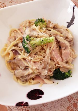 簡単！牛乳で♡キノコのクリームパスタ-レシピのメイン写真