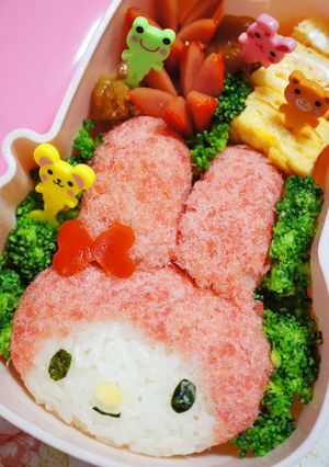 桜でんぶのマイメロちゃん♪(キャラ弁)-レシピのメイン写真