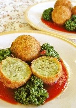 しお豆のまんまるコロッケ-レシピのメイン写真