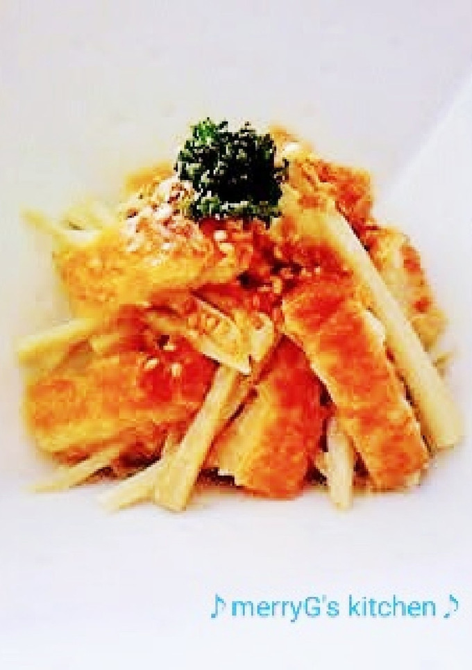 ゴボウと*さつま揚げ*の和え物-レシピのメイン写真