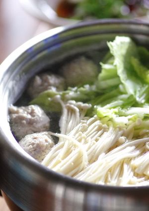 今夜はあったか♪鶏のつくね鍋-レシピのメイン写真